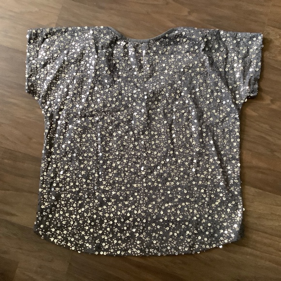 d’closet fully sequined short sleeves blouse - Picture 2 of 7
